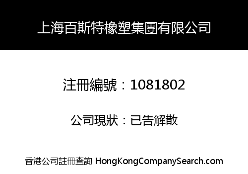SHANGHAI BAISITE RUBBER PLASTIC GROUP LIMITED