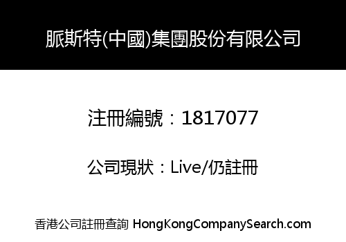 脈斯特(中國)集團股份有限公司