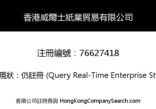 HONGKONG WELLSPAPER TRADING LIMITED