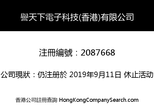 譽天下電子科技(香港)有限公司