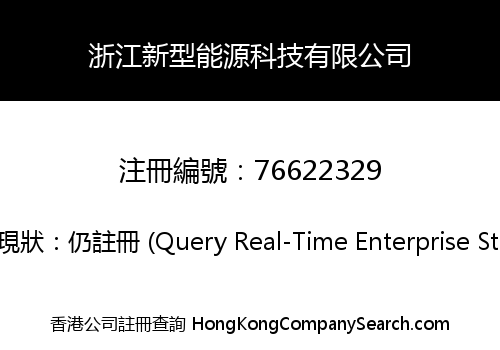 浙江新型能源科技有限公司