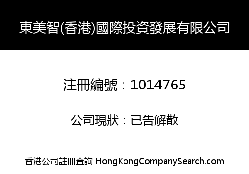 東美智(香港)國際投資發展有限公司
