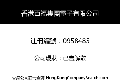 HONGKONG BAAVOO GROUP ELECTRONIC LIMITED