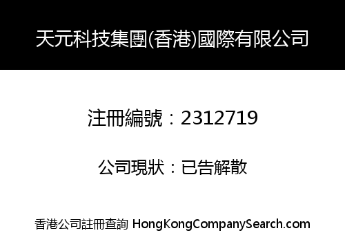 TANYUN TECHNOLOGY GROUP (HONG KONG) INTERNATIONAL CO., LIMITED