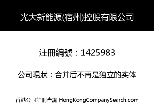 光大新能源(宿州)控股有限公司