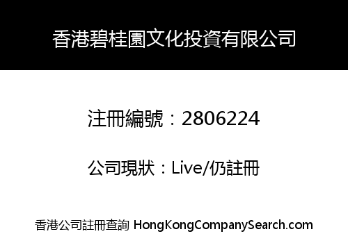 HK BIGUIYUAN CULTURE INVESTMENT LIMITED