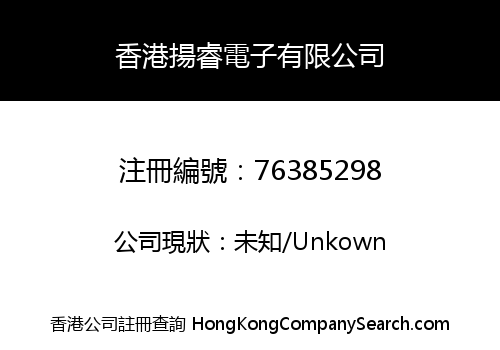香港揚睿電子有限公司