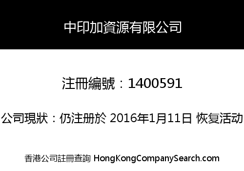 CHINCA RESOURCES LIMITED