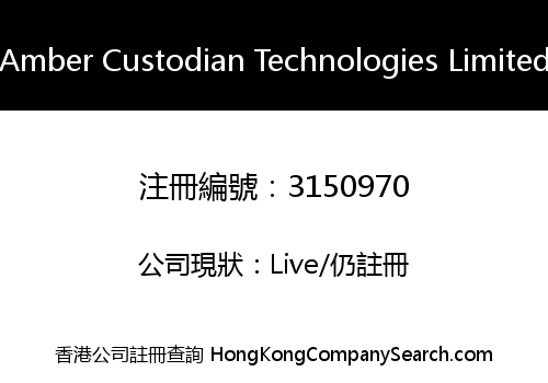 Amber Custodian Technologies Limited