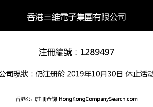 香港三維電子集團有限公司