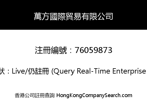Wanfang International Trading Co., Limited