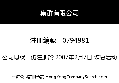 集群有限公司